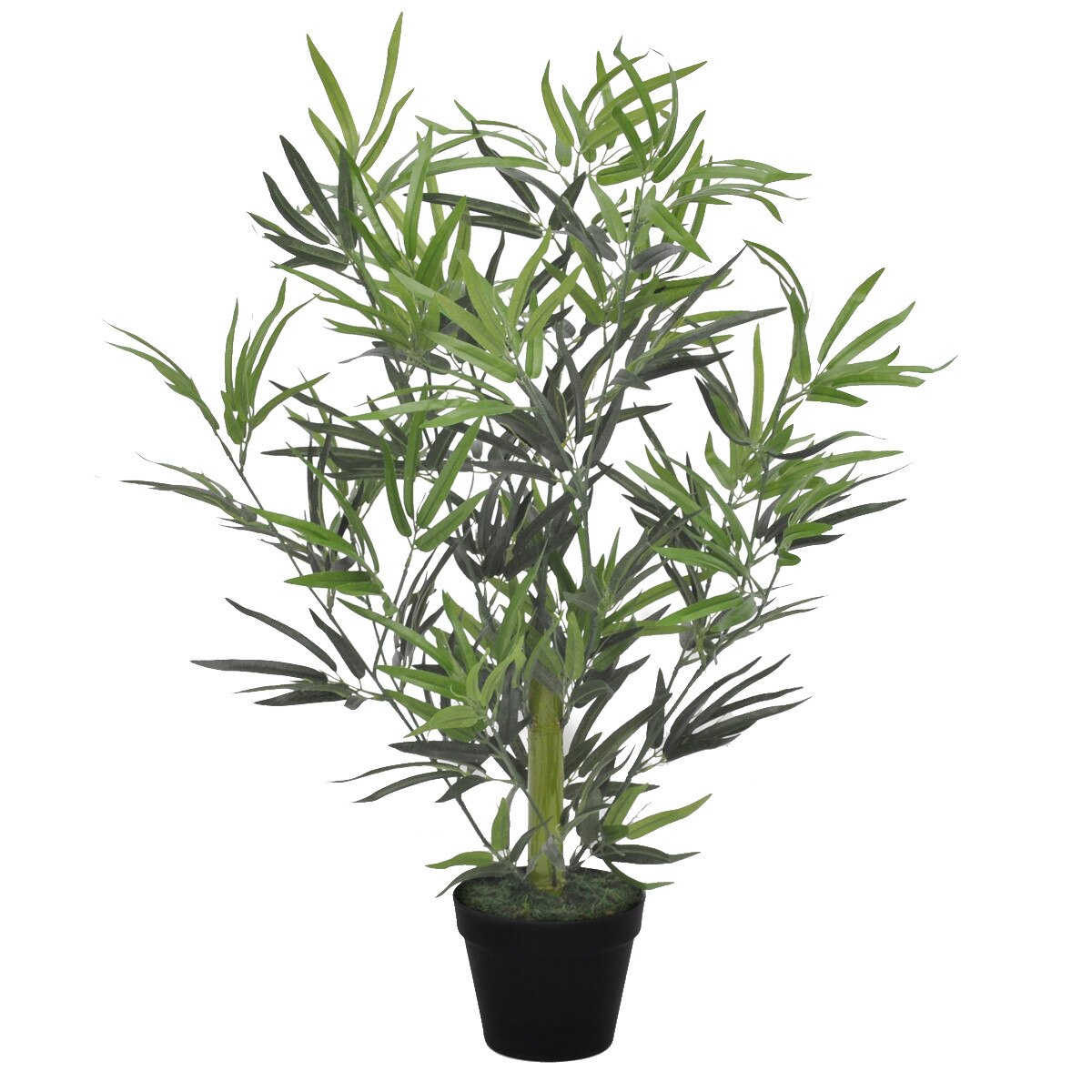 Bambus planta artificiala in ghiveci, vidaXL, 80 cm, Verde